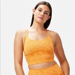 Outdoor Voices tangerine flow crop top size small free form material